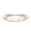 14K Rose Gold Lark Diamond Ring, smalltop view