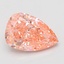 6.48 Ct. Fancy Vivid Pink Pear Lab Grown Diamond