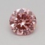 0.31 Ct. Fancy Vivid Pink Round Lab Grown Diamond