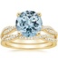 18KY Aquamarine Petite Luxe Twisted Vine Bridal Set (1/2 ct. tw.), smalltop view