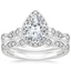 Platinum Tiara Halo Diamond Bridal Set (1/3 ct. tw.)