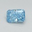 0.8 Ct. Fancy Vivid Malibu Blue Radiant Lab Grown Diamond