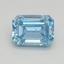 1.00 Ct. Fancy Intense Blue Emerald Lab Grown Diamond