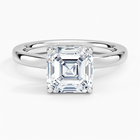 18K White Gold Sydney Perfect Fit Hidden Halo 2mm Diamond Ring