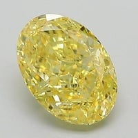1.51 Ct. Fancy Intense Yellow Oval Lab Grown Diamond