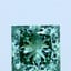 2.03 Ct. Fancy Vivid Green Princess Lab Grown Diamond