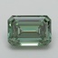 2.92 Ct. Fancy Vivid Green Emerald Lab Grown Diamond