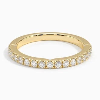 Diamond Accented Indented Band
