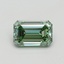 1.01 Ct. Fancy Intense Pacific Green Emerald Lab Grown Diamond