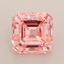 3.56 Ct. Fancy Intense Pink Asscher Lab Grown Diamond