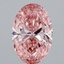 6.20 Ct. Fancy Vivid Pink Oval Lab Grown Diamond