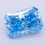 1.74 Ct. Fancy Vivid  Blue Radiant Lab Grown Diamond