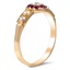 The Saara Ring, smalltop view on a hand