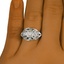The Mohani Ring, smallzoomed in top view on a hand