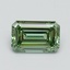 0.93 Ct. Fancy Vivid Pacific Green Emerald Lab Grown Diamond