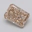 1.52 Ct. Very Light  Brown Radiant Lab Grown Diamond