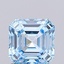 1.04 Ct. Fancy Vivid  Blue Asscher Lab Grown Diamond