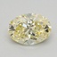 0.56 Ct. Fancy Yellow Oval Lab Grown Diamond