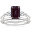 Platinum Luxe Cometa Diamond Ring (1/3 ct. tw.) with Petite Comfort Fit Wedding Ring