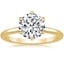 18K Yellow Gold Esme 1.8mm Ring, smalltop view