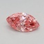 0.48 Ct. Fancy Vivid Pink Marquise Lab Grown Diamond