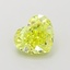 1.06 Ct. Fancy Vivid  Yellow Heart Lab Grown Diamond