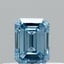 0.32 Ct. Fancy Vivid  Blue Emerald Lab Grown Diamond