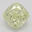 0.73 Ct. Fancy Light Yellow Cushion Diamond