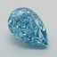 4.17 Ct. Fancy Vivid Blue Pear Lab Grown Diamond