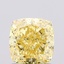 1.30 Ct. Fancy Intense  Yellow Cushion Lab Grown Diamond