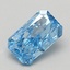 0.44 Ct. Fancy Vivid Blue Radiant Lab Grown Diamond