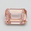 2.54 Ct. Fancy Intense Brownish Pink Emerald Lab Grown Diamond