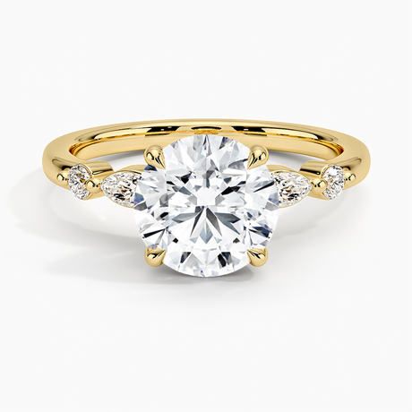 Marquise and Round Diamond Ring