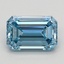 1.06 Ct. Fancy Vivid Blue Emerald Lab Grown Diamond