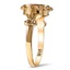 The Telesto Ring, smalltop view on a hand