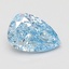 1.60 Ct. Fancy Vivid Blue Pear Lab Grown Diamond