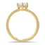 Double Band Pavé Diamond Ring, smallside view