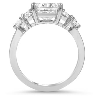 Custom Five Stone Basket Diamond Ring