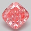 4.07 Ct. Fancy Vivid Pink Cushion Lab Grown Diamond
