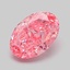1.07 Ct. Fancy Vivid Pink Oval Lab Grown Diamond
