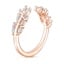 14K Rose Gold Sweeping Ivy Diamond Open Ring (1/2 ct. tw.), smallside view