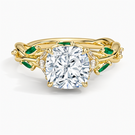 Secret Garden Lab Emerald and Diamond Ring