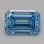 1.03 Ct. Fancy Vivid Blue Emerald Lab Grown Diamond