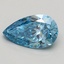 1.00 Ct. Fancy Vivid Blue Pear Lab Grown Diamond