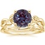 18K Yellow Gold Budding Willow Ring with Winding Willow Ring
