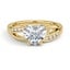 Custom Heart-Shaped Split Shank Diamond Ring