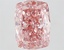 3.69 Ct. Fancy Vivid  Pink Cushion Lab Grown Diamond