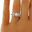 The Maly Ring, smalltop view on a hand