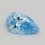 0.32 Ct. Fancy Vivid  Blue Pear Lab Grown Diamond, smalltop view
