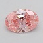 1.64 Ct. Fancy Vivid  Pink Oval Lab Grown Diamond